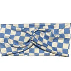 Blue And White Checkers - Wide